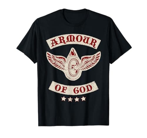 Image of Armour of God Christian Motorcycle MC T-Shirt