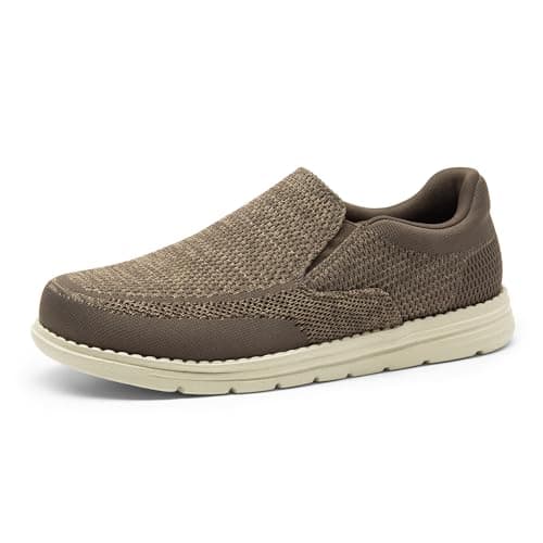 Image of Bruno Marc Men's Slip-on Loafers, Casual Lightweight Stretch Shoes, Comfort Knit Outdoor Driving Sport Walking Shoes,Size 10,Sand,BMUMLS2520