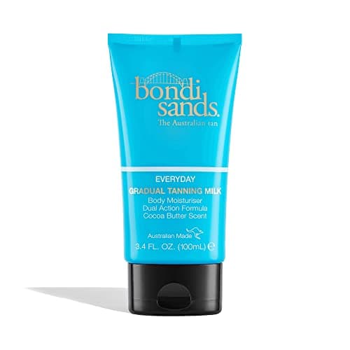 Image of Bondi Sands Everyday Gradual Tanning Milk | Daily Body Lotion Builds a Natural Glow in 1-3 Applications, Enriched with Vitamin E & Aloe Vera, Vegan + Cruelty Free, Cocoa Butter Scent 100 mL/3.4 Oz