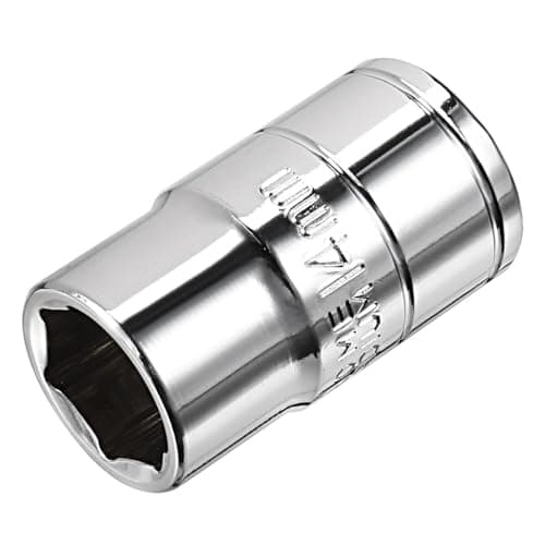 Image of TOP-VIGOR 1/2-Inch Drive 14mm 6-Point Shallow Socket, Metric, Cr-V Drive Socket for Auto Repairing and Household