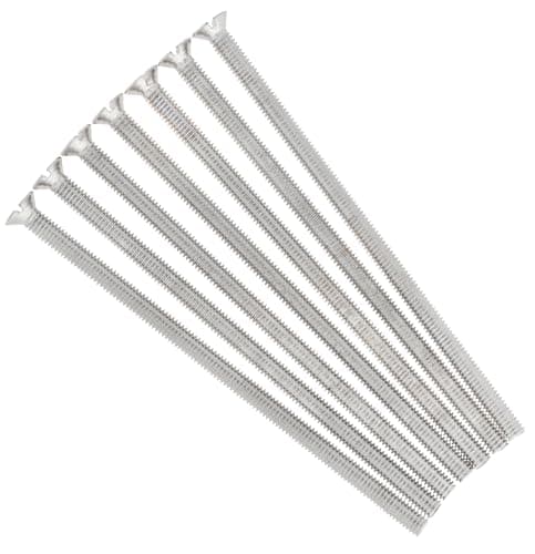 Image of Evoges M3.5 x 75mm Long Flat Countersunk Slotted Head Electrical Machine Screws, Nickel Plated Steel, Pack of 10