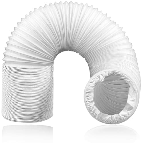 Image of SPARES2GO Air Conditioning Duct Hose 5.9" 152mm 15cm 6 Metres PVC Flexible AC Air Con Vent Pipe Universal