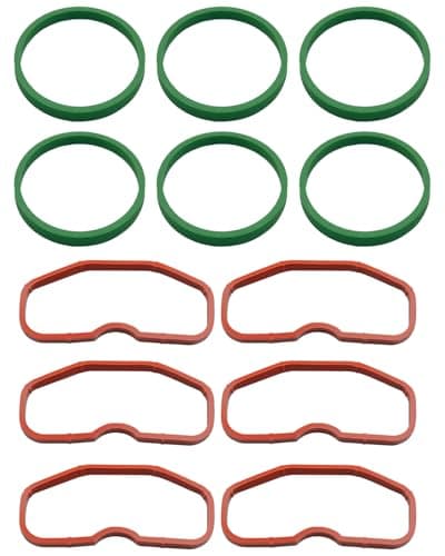 Image of Intake Manifold Gasket Set Compatible with Audi 3.0T S4 S5 A6 A7 A8 Q5 2010-2017 Replace 079129717B 079129717D, Upper&Lower Manifold Gasket