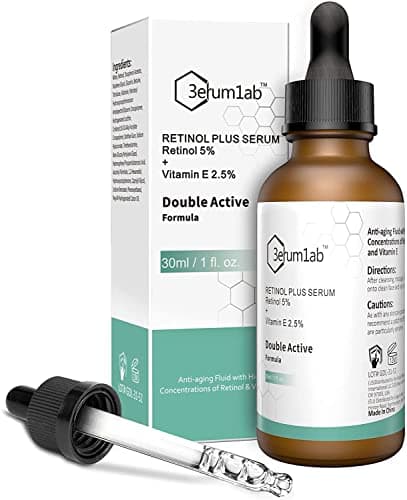 Image of Retinol Serum High Strength for Face and Skin, Unique Double Active Ingredients of 5% Retinol & 2.5% Vitamin E, Outstanding Synthetic Effect to Reduce Wrinkle, and Dark Circle (Retinol Serum)