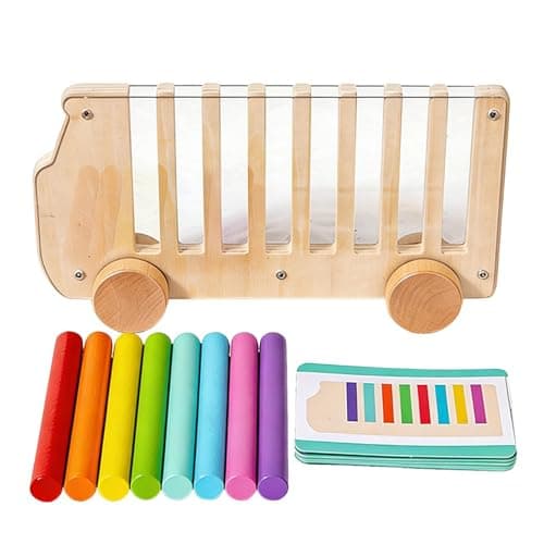 Image of Colour Matching Games, Cute Bus Educational Games – Interactive Activities for Preschool Children, Gift for Children, Preschool Girls, Travel, Birthday