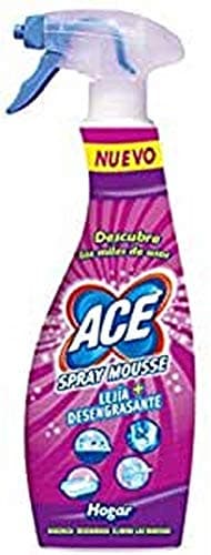 Image of Ace – Spray Mousse + Bleach Degreaser – Home and Clothes – 700 ml – [Pack of 5]