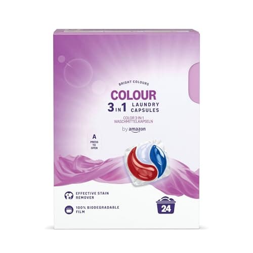 Image of by Amazon Colour Laundry Capsules 3-in-1, 24 Washes