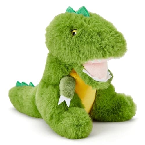 Image of Zappi Co T-Rex Dinosaur 18 cm Plush Toy Realistic Soft Cuddly Prehistoric Animal, Authentic & Lifelike, Ideal for Play & Dinosaur Lovers, Featured on TikTok (18cm Length)
