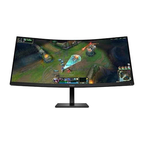 Image of HP OMEN 34 inch WQHD 180Hz Curved Gaming Monitor - 34c G2 | Integrated Dual 3W Speakers | Console Compatible | Adjustable stand | Joypad OSD Button | Integrated Cable Management