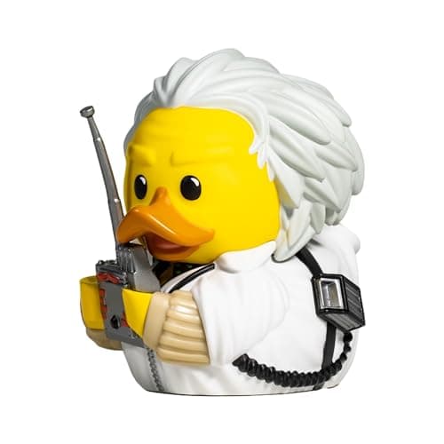 Image of TUBBZ Boxed Edition Doc Brown Collectible Vinyl Rubber Duck Figure - Official Back To The Future Merchandise - TV, Movies & Video Games