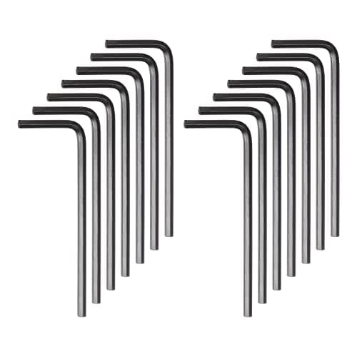 Image of sourcing map 30pcs Hex Key Wrench 2.5mm Metric CR-V L Shaped Hexagon Head Repairing Tool
