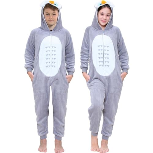 Image of A2Z 4 Kids Girls Boys Owl Costume Jumpsuits Soft Plush Fleece Playsuit Kids Animal Hooded - E.Soft Owl._7-8