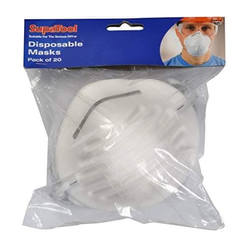 Image of SupaTool Nuisance Dust Mask Disposable Cleaning Molded Face Masks Respirator X 20 Masks