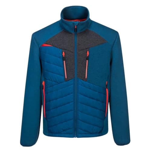 Image of Portwest DX4 Hybrid Baffle Jacket, Size: XL, Colour: Metro Blue, DX471MBRXL