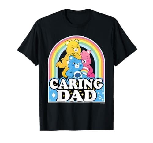 Image of Care Bears: Unlock the Magic Caring Dad Father's Day T-Shirt