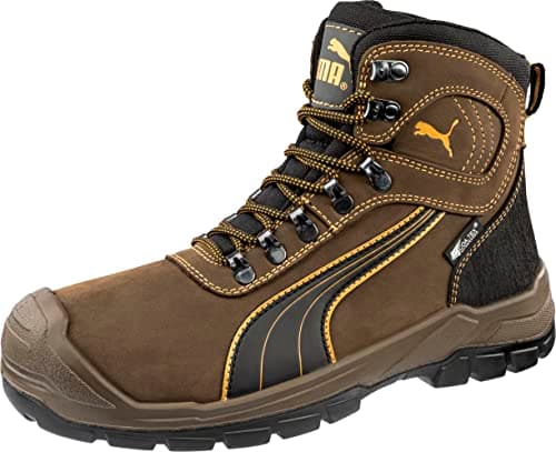 Image of PUMA Safety Sierra Nevada ST CTX MID O2 WR CI HI HRO SRC Work Shoes Men's Work Shoes Waterproof Non-Slip SRC, Braun, 6 UK