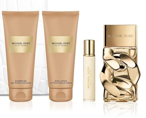 Image of Michael Kors Pour Femme Eau de Parfum 100mL Gift Set with 100ml Body Lotion, 100ml Shower Gel and 10ml Travel Spray