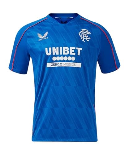 Image of Castore Mens Rangers Home Shirt 2024 2025 Blue L