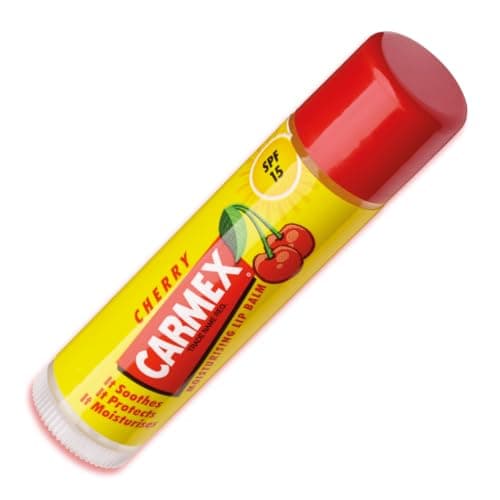 Image of CARMEX Cherry Moisturising Lip Balm Click Stick for Soft, Protected Lips (4.25g – Pack of 1)