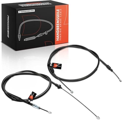 Image of Frankberg 2x Handbrake Cable Rear Left Right Compatible with Berlingo/Berlingo First MPV GFK GJK MF 1.1L-1.9L 1996-2011 Replace# 4745.X8
