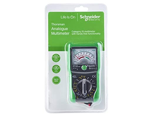 Image of Schneider Electric Thorsman - Analogue Multimeter, Voltmeter/Ammeter/OHM AC DC Tester, CAT III, IMT23113