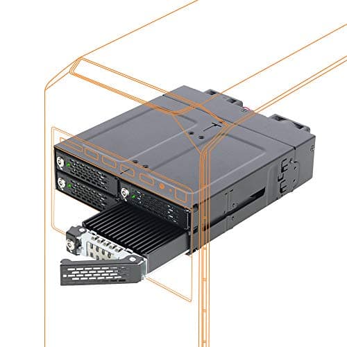 Image of ICY DOCK Full Metal 4 Bay M.2 NVMe SSD Mobile Rack for External 5.25" Drive Bay - MB720M2K-B