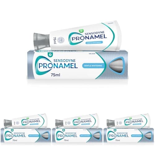 Image of Sensodyne Pronamel Toothpaste Enamel Care, Gentle Whitening Toothpaste, Mint Flavour, Pack of 4 x 75ml