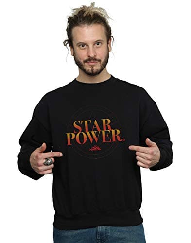 Image of Marvel Men's Captain Marvel Star Power Sweatshirt Black Medium