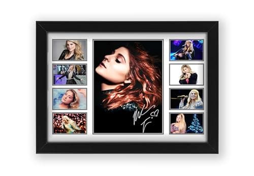 Image of AllStarMedia Meghan Trainor Signed Poster Print- Limited Edition Autograph Fan Gift – Collectible Memorabilia Merchandise (Framed A4 (30x21cm))