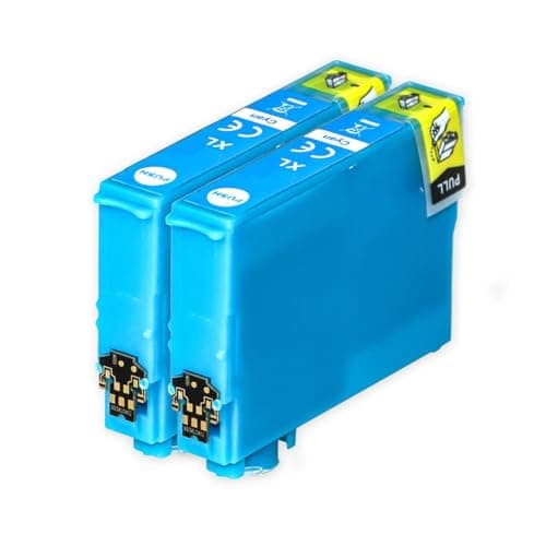 Image of 2x T2992 29XL Cyan Compatible Ink Cartridges to replace Epson Strawberry Inks For Epson Expression Home XP235 Printers