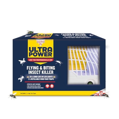 Image of Zero in® Ultra Power Flying & Biting Insect Killer, Mains Powered, Free-Standing or Hanging, Powerful Indoor Insect Control