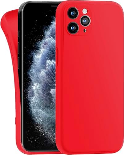 Image of MyGadget Case for iPhone 11 Pro Max - Cover Ultra Thin TPU - Soft Touch Rubber & Anti-Scratch Shell - Flexible Silicone - Matte Red