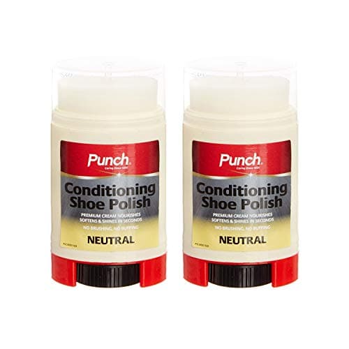Image of 2 x 40ml Punch Conditioning Shoe Polish Neutral - Shines Smooth Leather instantly without buffing