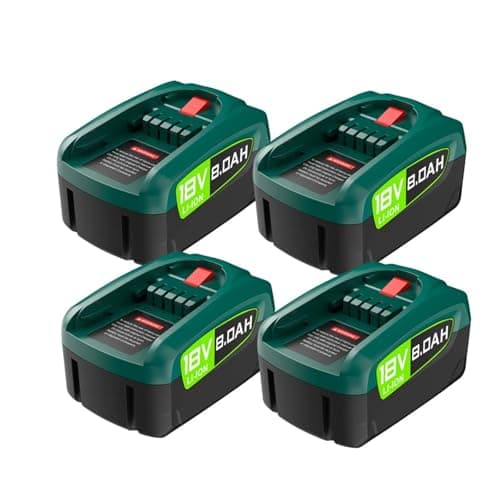 Image of 18V 8.0Ah Li-Ion Replacement Battery Compatible For Bosch PBA/PSB/PSR, Gardena P4A, Gloria 18V Power For All, For Cordless Home And Garden Tools, DIY Repair(4 Battery 8000 mAh)