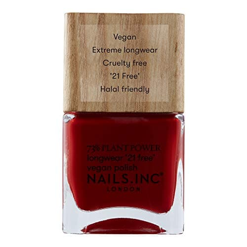 Image of Nails.INC 73% Plant Power Nail Polish, Long Lasting Nail Color Lasts Up to 10 Days, Quick Drying, Cruelty Free, Vegan, 21 Free Formula, Swear By Salutation, (14ml)