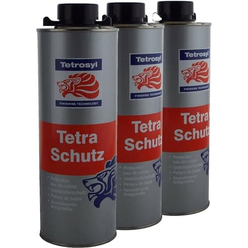 Image of Tetrosyl Tetraschutz Schutz Paint 3 x 1 Litre Bottles Underseal/Underbody/Schutz Protection Can be applied Smooth or Textured Protect your chasis from Rust/Stone Chips