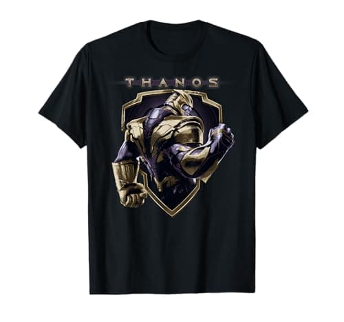 Image of Marvel Avengers: Endgame Thanos Shield Portrait T-Shirt