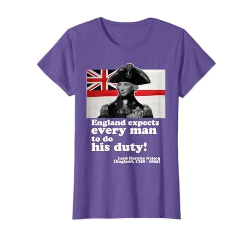 Image of Lord Nelson has say it. Do the right thing slogan T-Shirt