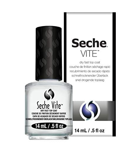 Image of Seche Vite dry fast top coat clear, quick-drying & long-lasting nail top coat, the original, 14 ml