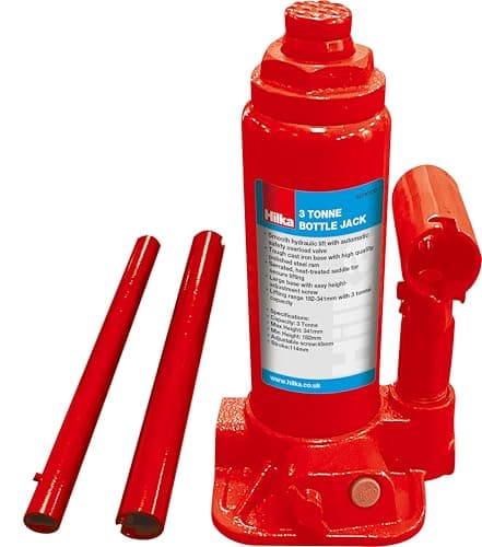 Image of Hilka 82240530 3 Tonne Bottle Jack, Red