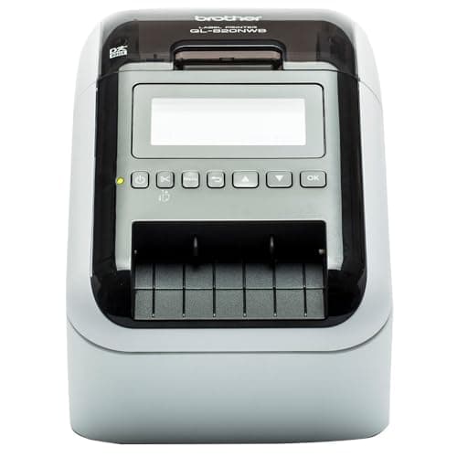 Image of Brother QL820NWBc High Speed Desktop Label Printer | Wireless/USB 2.0| Address Labelling | Wide Format 4 Inch Labels | UK Plug