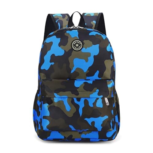 Image of Aucuu Kids Backpack, Camouflage School Backpack, Boys Girls Toddler Primary School Bag, Waterproof Nylon Rucksack, Casual Daypack, Book Bag for Campus Outdoor Travel Sports