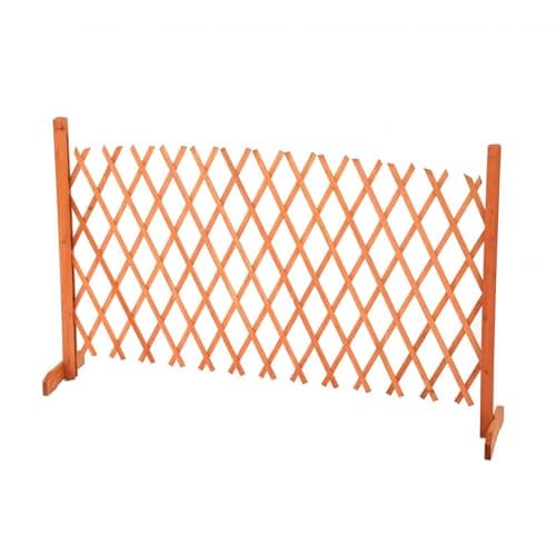 Image of Oypla Arched Expanding Freestanding Wooden Trellis Fence Garden Screen