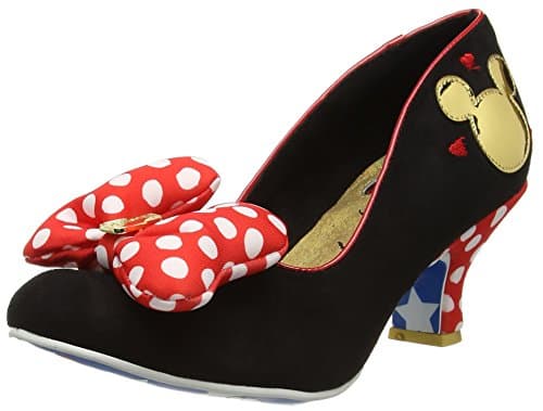 Image of Irregular Choice Classic Minnie, Women’s Closed-Toe Heels, Black (Black/Red), 5 UK (38 EU)