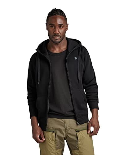 Image of G-STAR Men's Premium Core Hoodie Zip Sweater, Black (dk black D16122-C235-6484), M