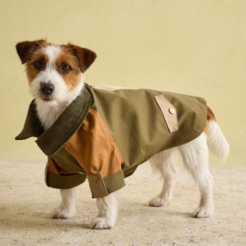 Image of Rosewood x Joules Kennington Coat for Dogs, Medium, Washable, Lightweight Jacket, Water-Resistant Dog Coat for Medium Dogs