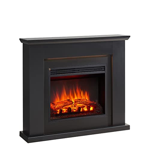 Image of FLAMME Mardella Fireplace with 40" surround with 2kW Fireplace Heater Black Multiple Colours Available
