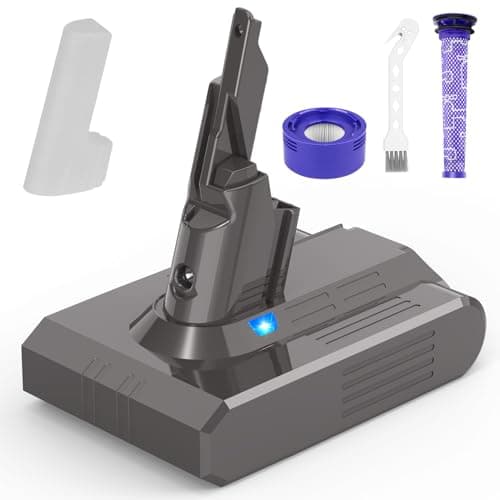 Image of LabTEC Battery for Dyson V7, 21.6V 4600mAh Li-ion Battery Replacement for Dyson V7 Animal Trigger Motor-head Pro Car+Boat Cordless Vacuum Cleaner with 1 Brush+ Pre Filter+ Post Filter