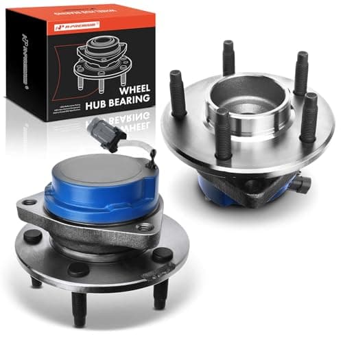 Image of A-Premium Wheel Hub and Bearing Assembly Compatible with Buick Rendezvous 2002-2007 FWD 4-Wheel ABS Only Rear Left and Right 2-PC Set