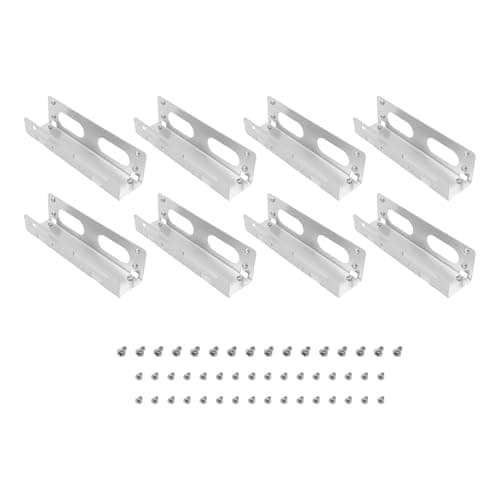 Image of OTOTEC 4 Pair Hard Drive Mounting Bracket Adapter Desktop Chassis Hard Drive Bracket for 3.5-Inch to 5.25-Inch Hard Drive Bays 92x25x22mm